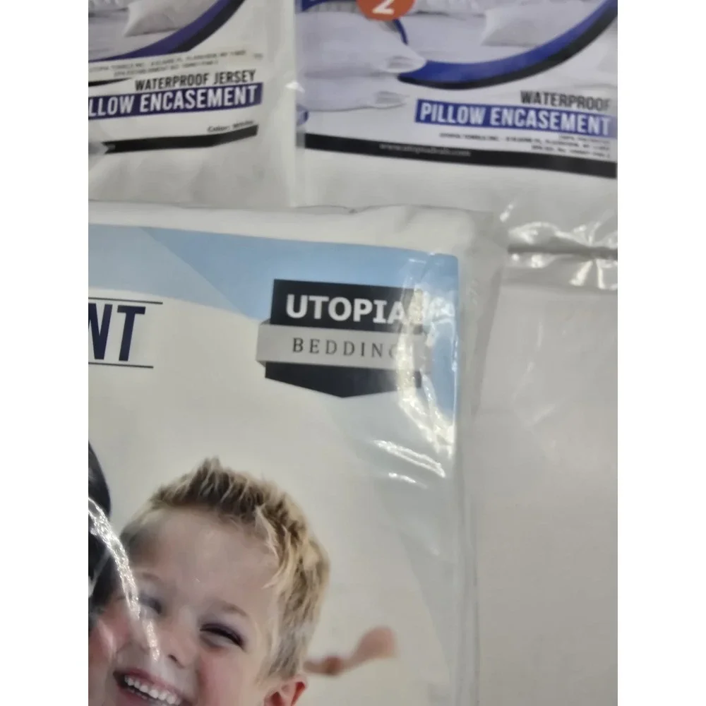 Lot Of Utopia Bedding Full Mattress Protector Packs Waterproof Encasement Pillow